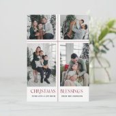 宗教的な休日の写真カードとリボンクロス シーズンカード (スタンド正面)