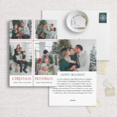 宗教的な休日の写真カードとリボンクロス シーズンカード