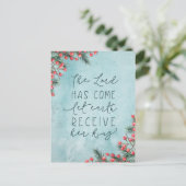 宗教的な休日の水の色クリスマスNo写真 ポストカード (スタンド正面)