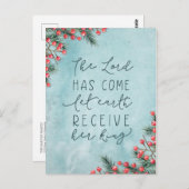 宗教的な休日の水の色クリスマスNo写真 ポストカード (正面/裏面)