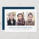 宗教的な休日3枚の写真カード シーズンカード (正面/裏面)