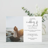 宗教的な写真結婚式招待状 招待状 (スタンド正面)