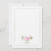 宗教的な楕円形の招待状 招待状 (裏面)