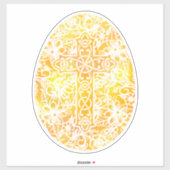 宗教的な水の色イースターエッグクロス シール (シート)