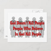 宗教的な狂気 ポストカード (正面/裏面)