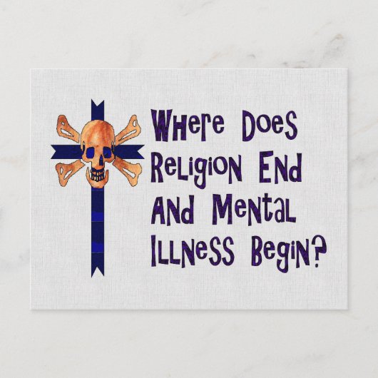宗教的な狂気 ポストカード (正面)