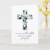 宗教的な男性悔やみや弔慰 | 考え方と祈りの言葉 カード (黄色い花)