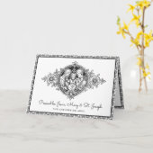 宗教的な神聖な家族イエスメリーヨセフ線の芸術 カード (黄色い花)