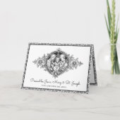 宗教的な神聖な家族イエスメリーヨセフ線の芸術 カード (正面)