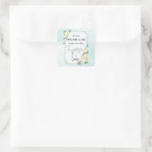 宗教的な結婚記念日の信仰 希望 愛 スクエアシール (バッグ)