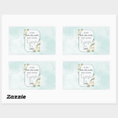 宗教的な結婚記念日の信仰 希望 愛 長方形シール (シート)