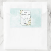 宗教的な結婚記念日の信仰 希望 愛 長方形シール (バッグ)