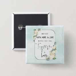 宗教的な結婚記念日信仰希望愛 缶バッジ