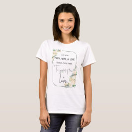 宗教的な結婚記念日信仰希望愛 Tシャツ