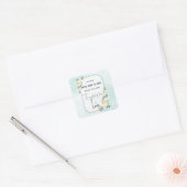 宗教的な結婚記念日 信仰 希望 愛 スクエアシール (封筒)