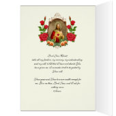 宗教的な聖なるハートイエスカトリック祈りの言葉 (内側 (左))