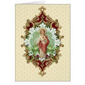 宗教的な聖なるハートイエスカトリック祈りの言葉 (正面)