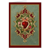 宗教的な聖なるハートイエスカトリック祈りの言葉 (正面)