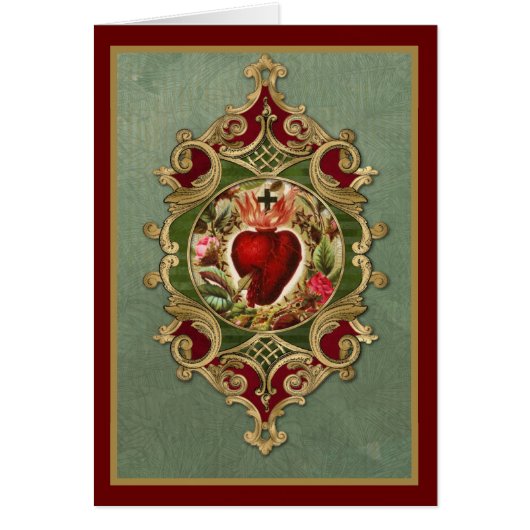 宗教的な聖なるハートイエスカトリック祈りの言葉 (正面)