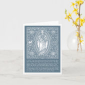 宗教的な聖なるハートイエスカトリック祈りの言葉 カード (黄色い花)