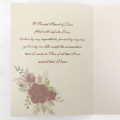 宗教的な聖なるハートイエス祈りの言葉ヴィンテージ 三つ折りカード (内部最初)