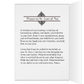 宗教的な聖ジョアンダルク祈りの言葉 (内側 (左))