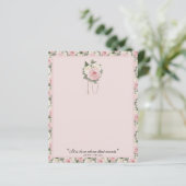 宗教的な聖テリーズ引用文ピンクローズヴィンテージ (スタンド正面)