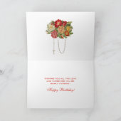 宗教的な聖テルセレッドトラックカトリック誕生日 カード (内部)