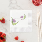 宗教的な聖書の聖句と花 縁ありカクテルナプキン (インサイチュ)