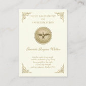 宗教的な聖餐式の確認聖カード –  エンクロージャーカード (正面)