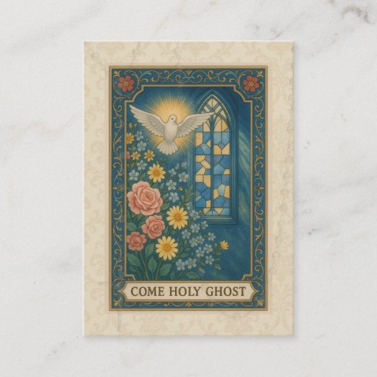 宗教的な聖餐式の確認聖カード –  エンクロージャーカード (正面)