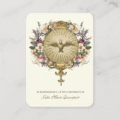 宗教的な聖餐式の確認聖カード –  エンクロージャーカード (正面)