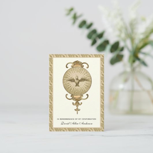 宗教的な聖餐式の確認金ゴールド神聖カード – - エンクロージャーカード (スタンド正面)