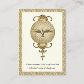 宗教的な聖餐式の確認金ゴールド神聖カード – - エンクロージャーカード (正面)