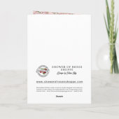 宗教的な聖Thereseカトリックの修道女フローラカード カード (裏面)