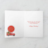 宗教的な聖Therese赤いトラックのカトリックヴィンテージ カード (内部)