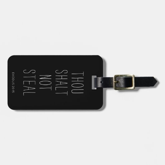 宗教的な荷物の保護を盗むことはない ラゲッジタグ (正面横)