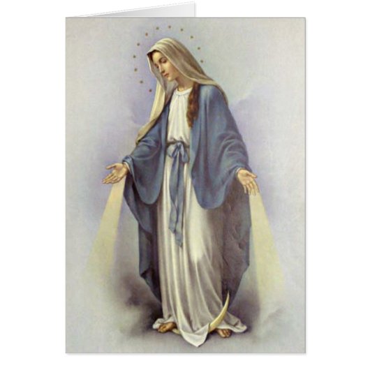 宗教的な葬儀ヴァージンメリーホーリーカードサンキュービシャーン (正面)