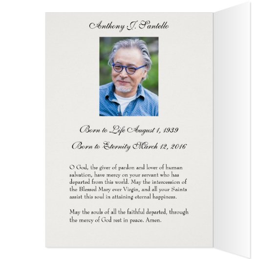 宗教的な葬儀悔やみや弔慰ヴァージンメアリーサンキュー (内側 (左))