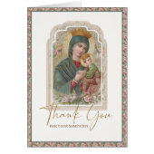 宗教的な葬儀悔やみや弔慰ヴァージンメアリーサンキュー (正面)