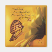 宗教的な蝶を恐れないデイジー マグネット (正面)