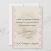 宗教的な赤ちゃんシャワーありがとうヴィンテージ サンキューカード (裏面)