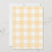 宗教的な農村風の秋の性別発表招待状 招待状 (裏面)