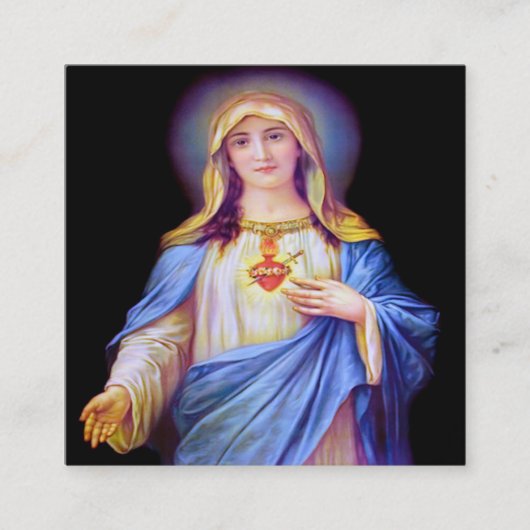 宗教的な配布資料または名刺 スクエア名刺 (正面)