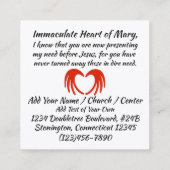 宗教的な配布資料または名刺 スクエア名刺 (裏面)