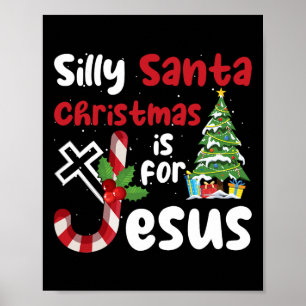 宗教的な間抜けクリスマスサンタクリスマスはJのために ポスター