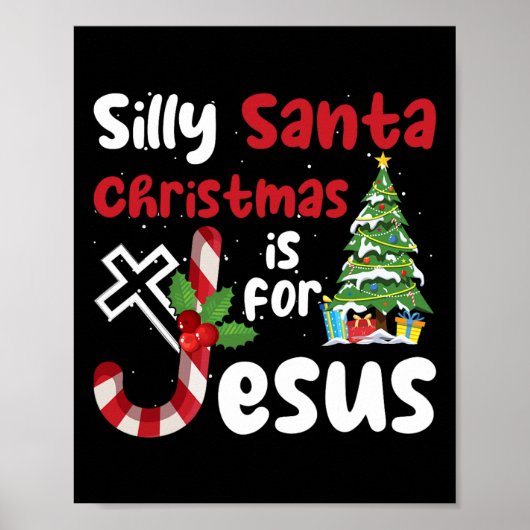 宗教的な間抜けクリスマスサンタクリスマスはJのために ポスター (正面)
