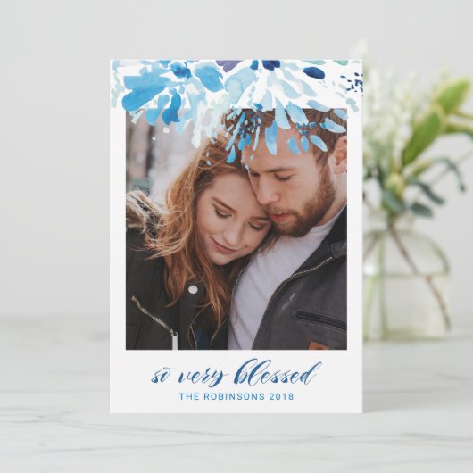 宗教的な非常にクリスマス賛美の写真 シーズンカード (スタンド正面)