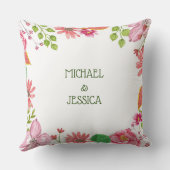 宗教的な15周年結婚記念日の花 クッション (裏面)