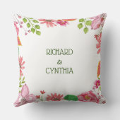 宗教的な30周年結婚記念日の花 クッション (裏面)